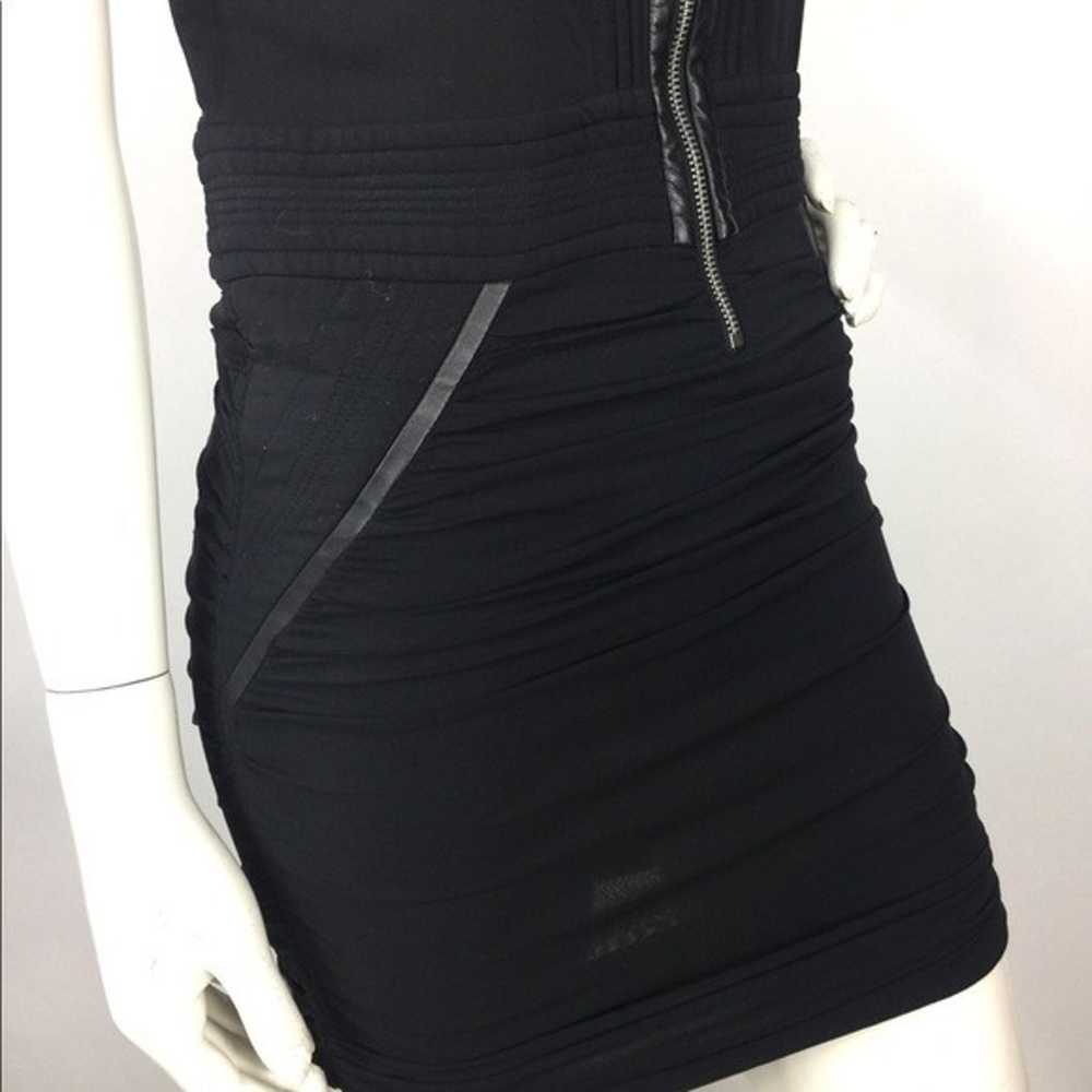 IRO Jadela Mesh Black Dress Leather Trim - image 10
