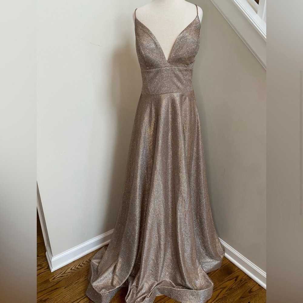 Jovani Gold Prom Dress - image 2