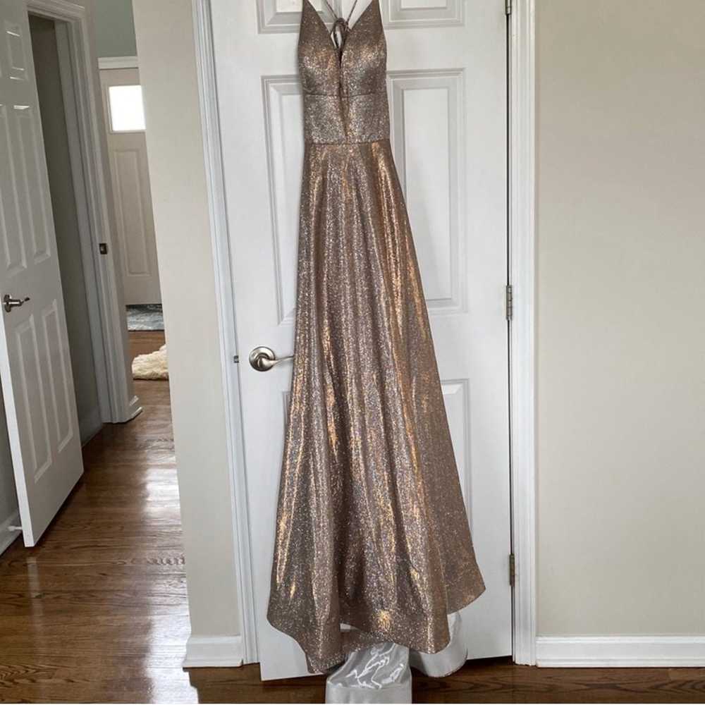 Jovani Gold Prom Dress - image 3