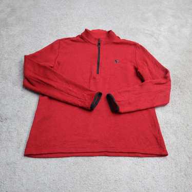 Adidas Mens Activewear Jacket 1/4 Zip Knitted Moc… - image 1