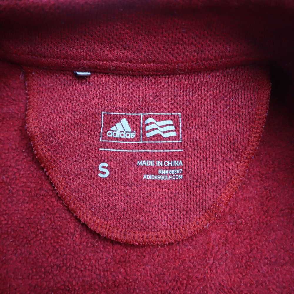Adidas Mens Activewear Jacket 1/4 Zip Knitted Moc… - image 8
