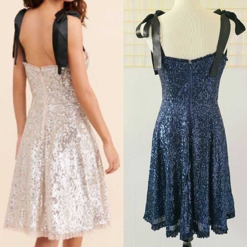 Gal Meets Glam Blue Sequin Diana Dress Rare Sampl… - image 3