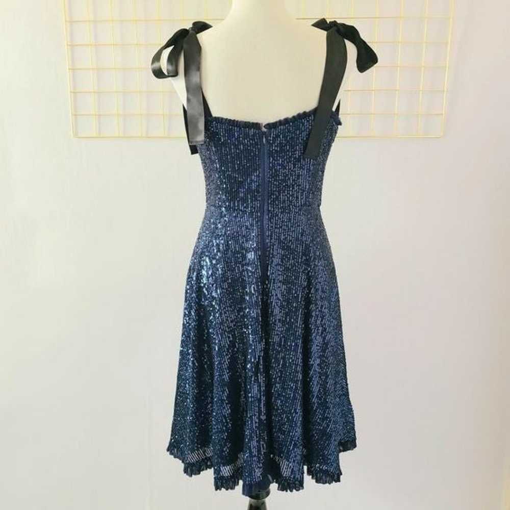 Gal Meets Glam Blue Sequin Diana Dress Rare Sampl… - image 4