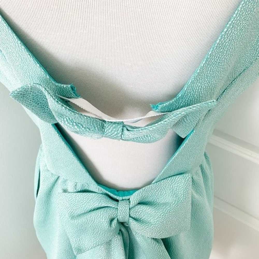 Erin Fetherstone Tiffany Blue Bow Back Dress - image 6