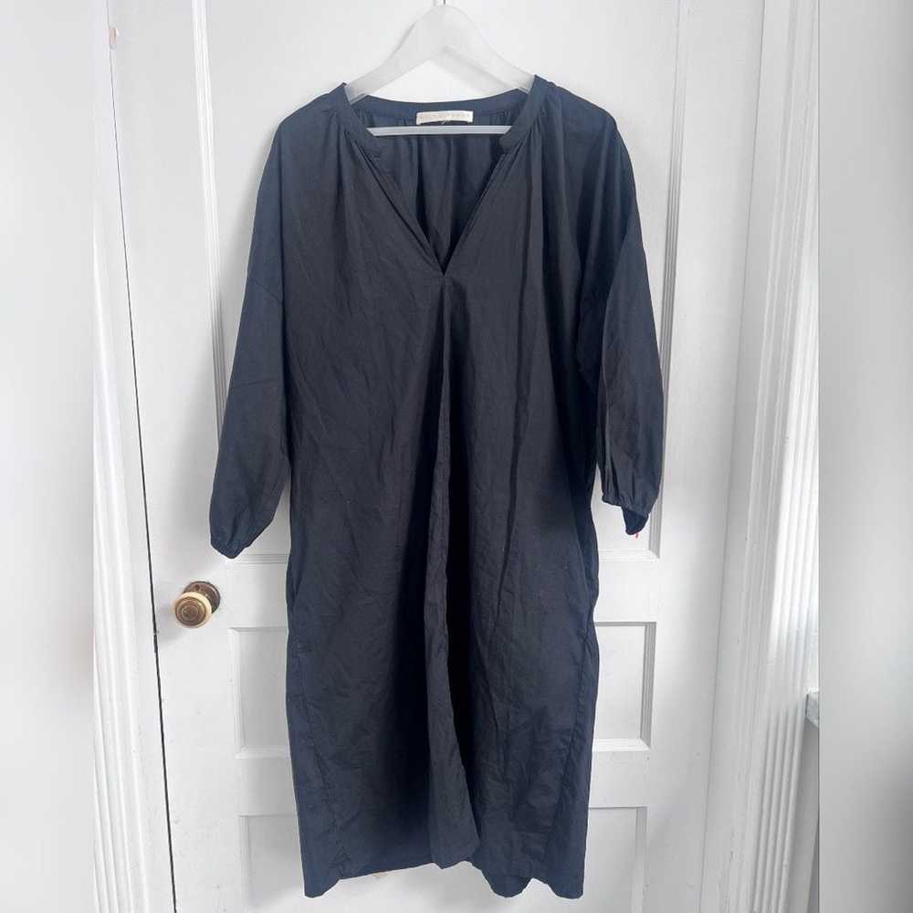 Erica Tanov Cotton Poplin Black Dress With Pockets - image 2