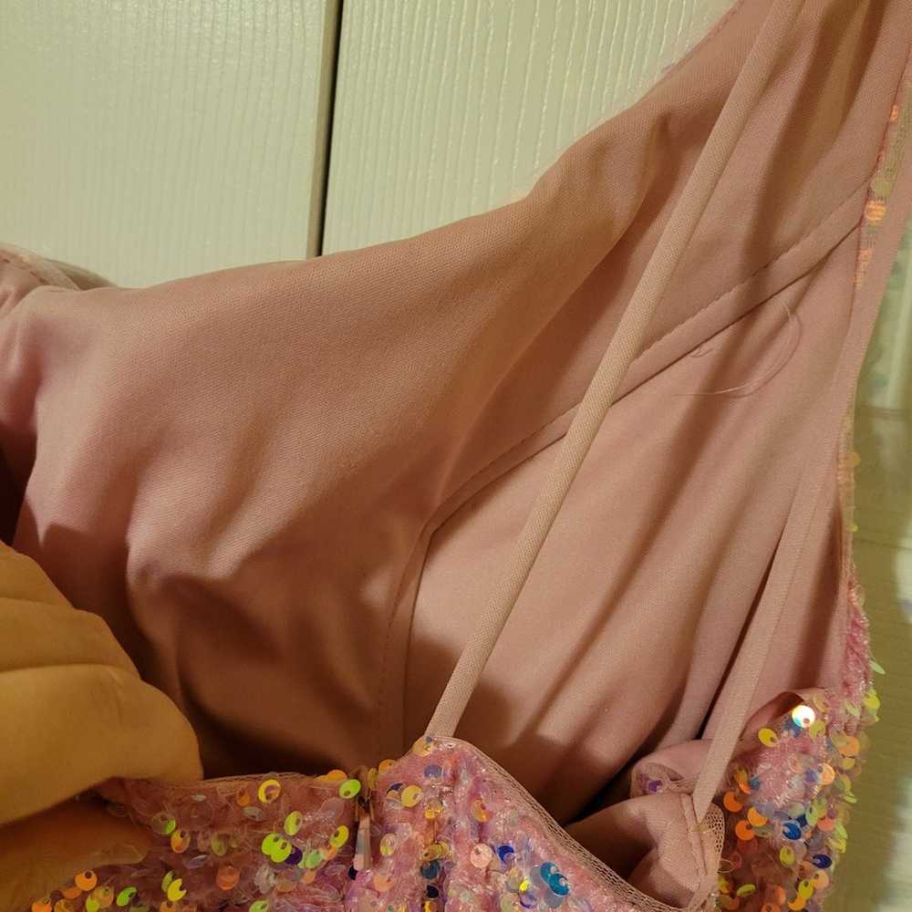 Pink Sequin Formal Dress (Size 12) - image 10