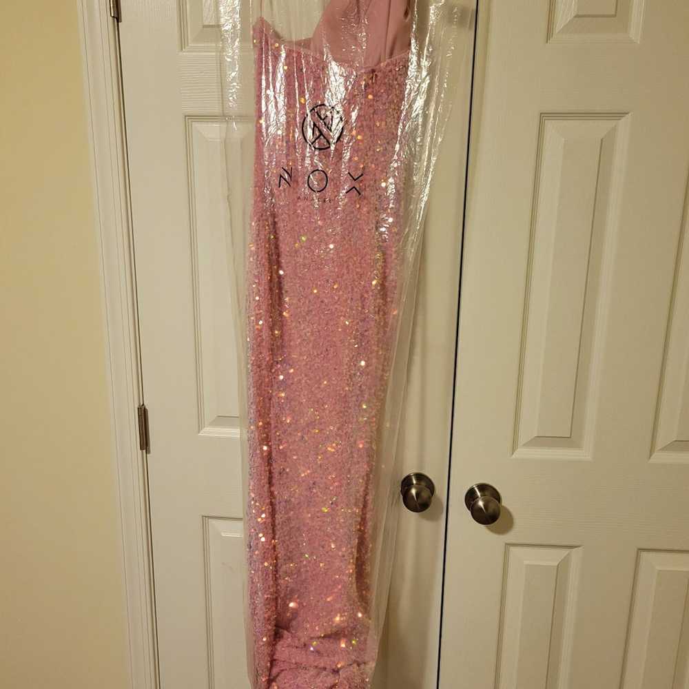 Pink Sequin Formal Dress (Size 12) - image 12