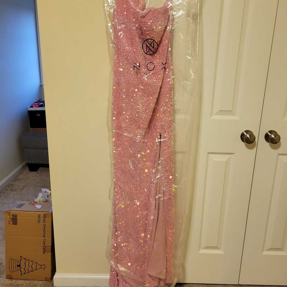 Pink Sequin Formal Dress (Size 12) - image 1