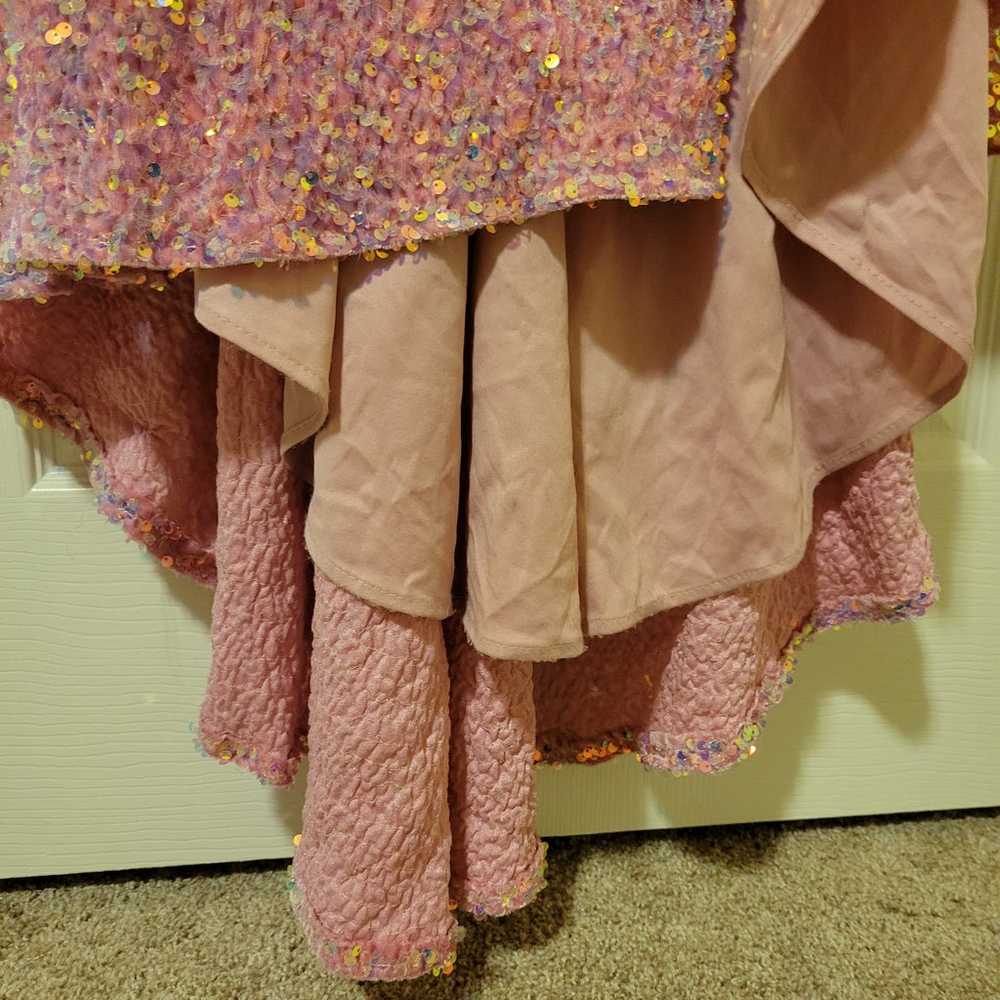 Pink Sequin Formal Dress (Size 12) - image 5