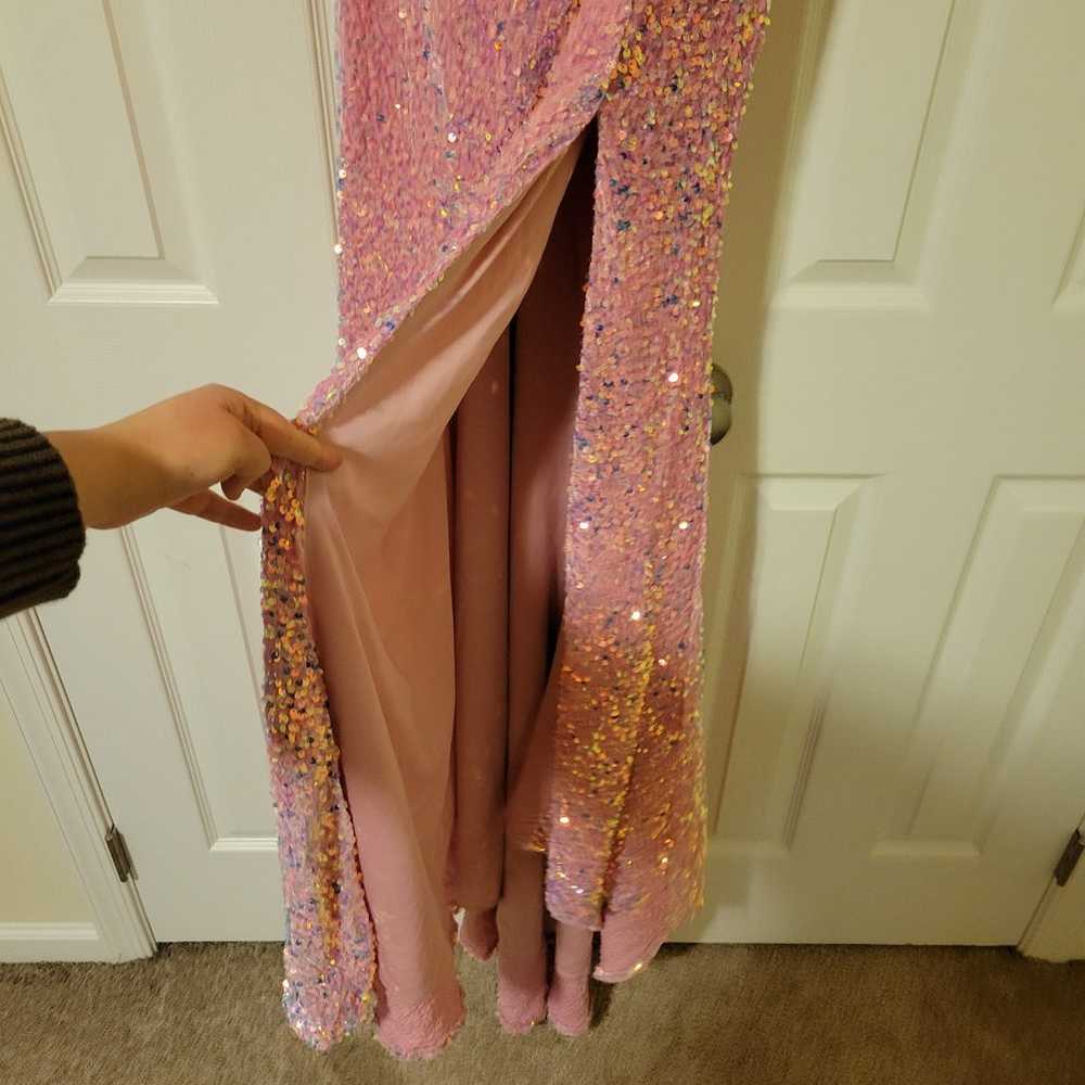 Pink Sequin Formal Dress (Size 12) - image 7