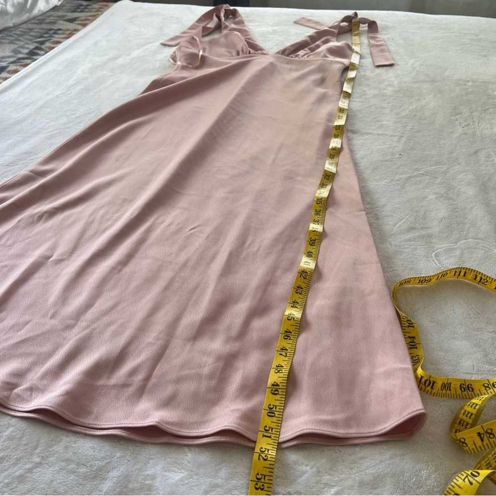 BHLDN Anthro Hudson Satin Charmeuse Dress in Pink - image 10