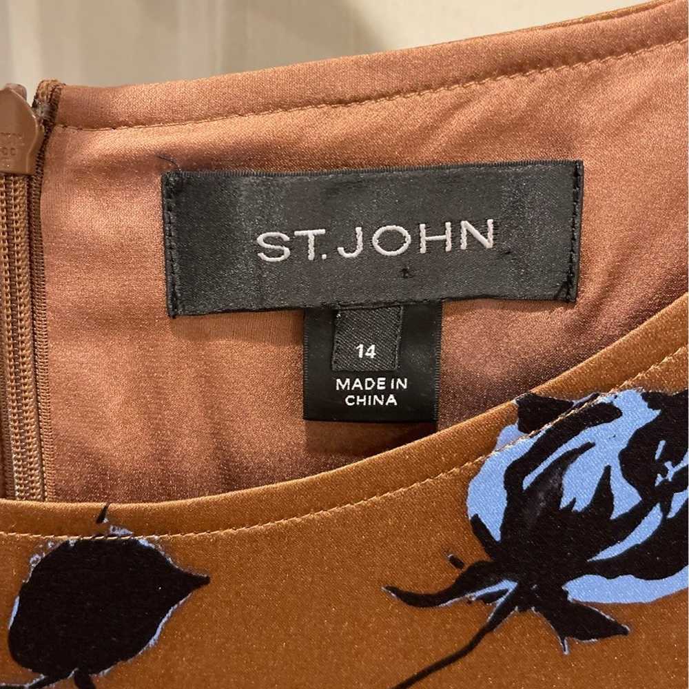 St John Silk Dress Size 14 - image 4