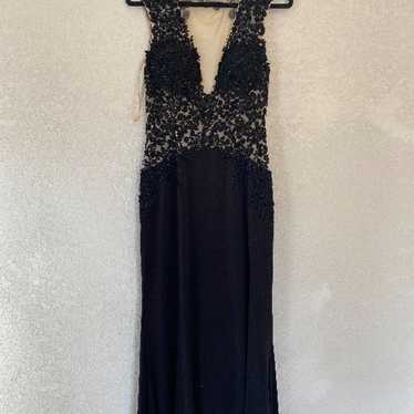 Jovani Black Long Elegant Dress - image 1