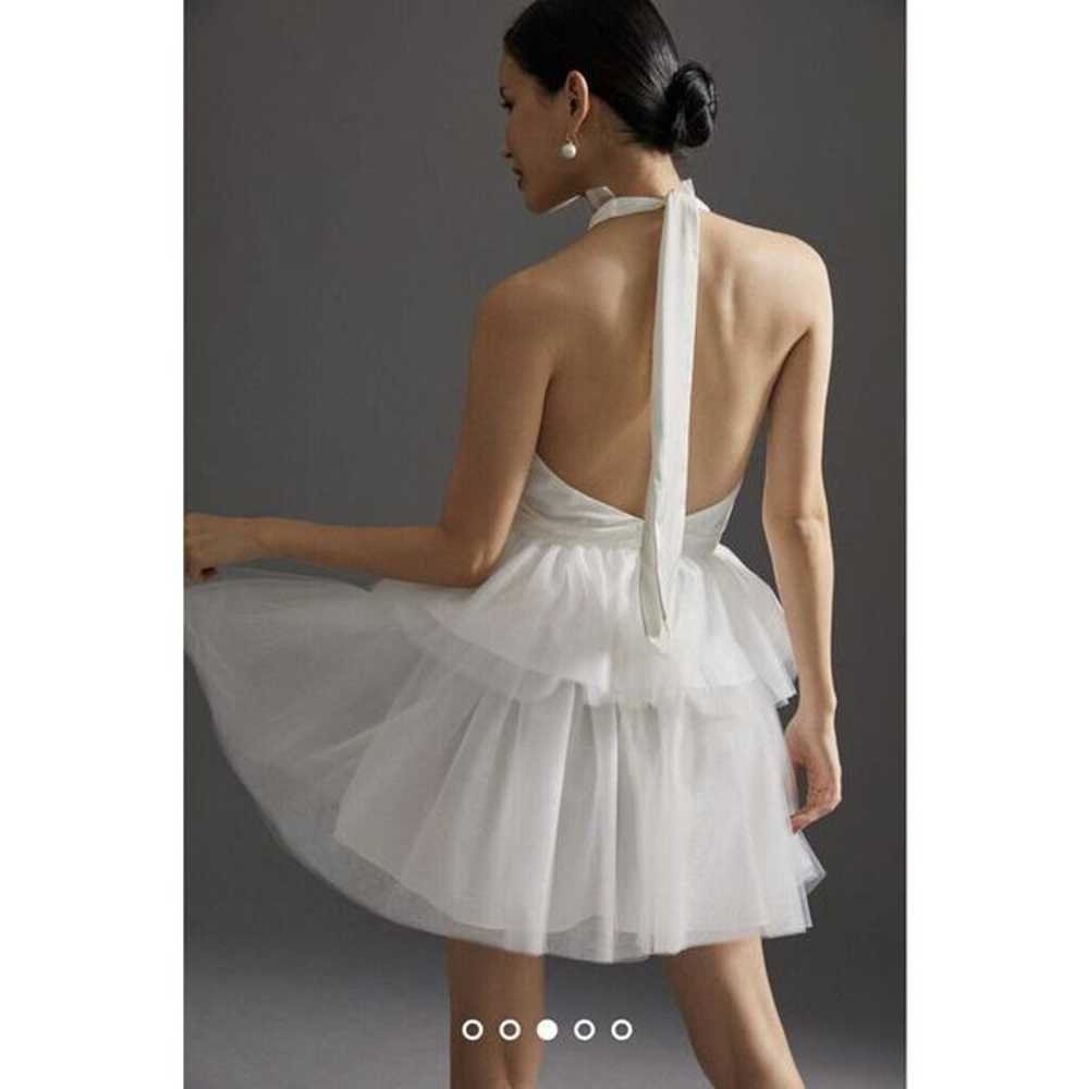 New Hutch Tulle Halter Mini Dress size 16 - image 5