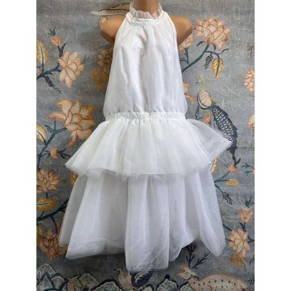 New Hutch Tulle Halter Mini Dress size 16 - image 6