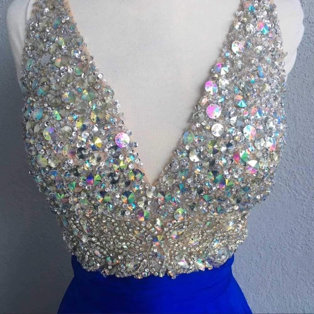Rhinestone Prom Party Dress Gown Sz XXL - image 3