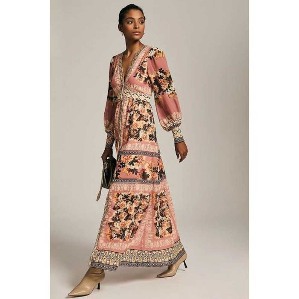 Anthropologie Vineet Bahl Embroidered Maxi Dress … - image 2