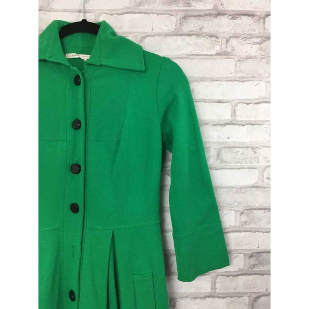 Diane VonFurstenberg green dress coat si - image 3