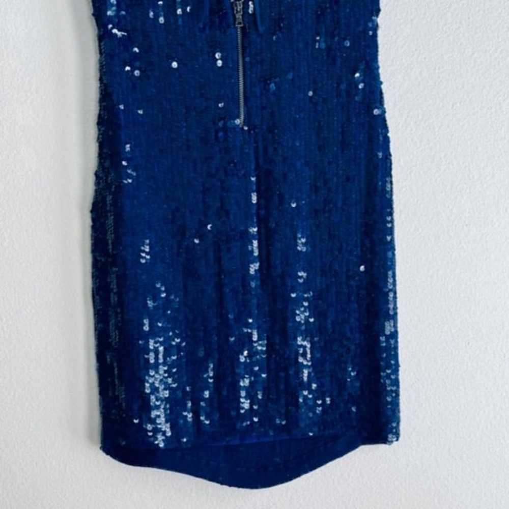Alice + Olivia Vista Sequin Cobalt Dress - image 7