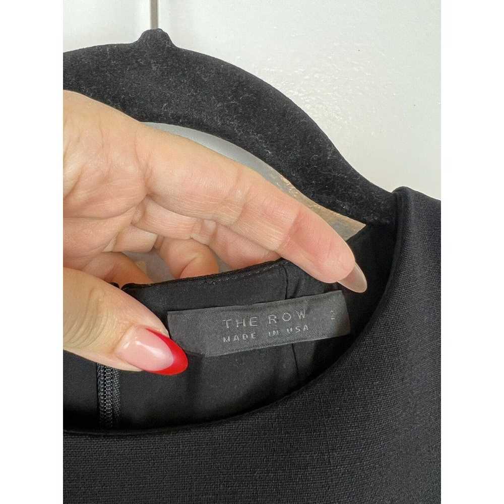 THE ROW 3/4 Sleeve Black Sheath Dress Size 2 Work… - image 10