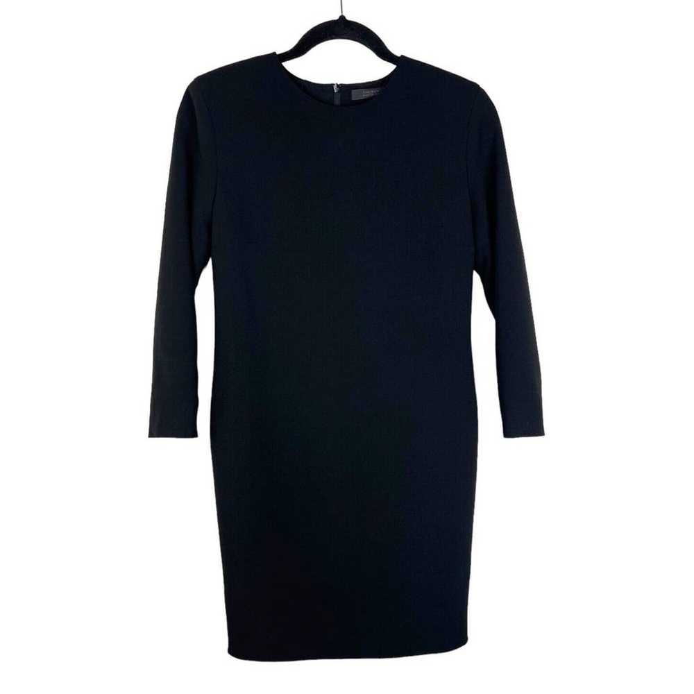 THE ROW 3/4 Sleeve Black Sheath Dress Size 2 Work… - image 1