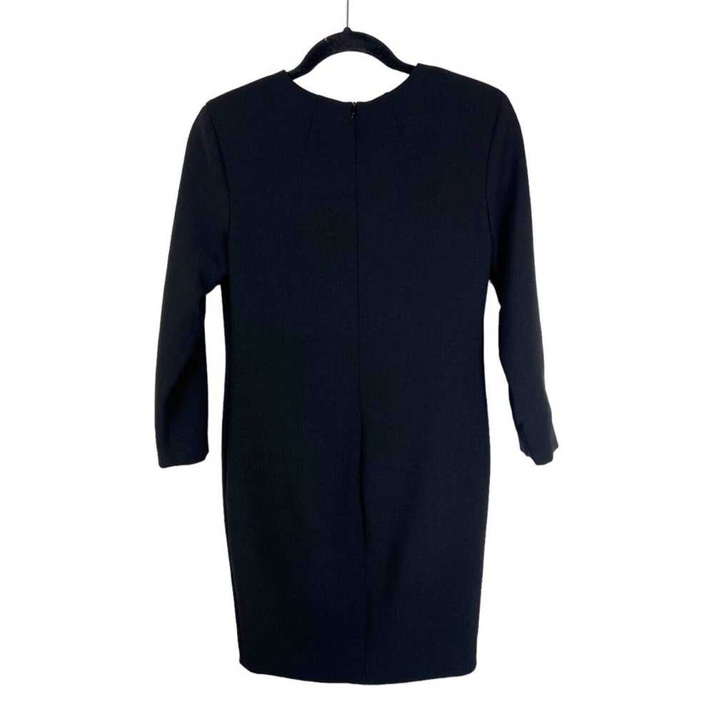 THE ROW 3/4 Sleeve Black Sheath Dress Size 2 Work… - image 2