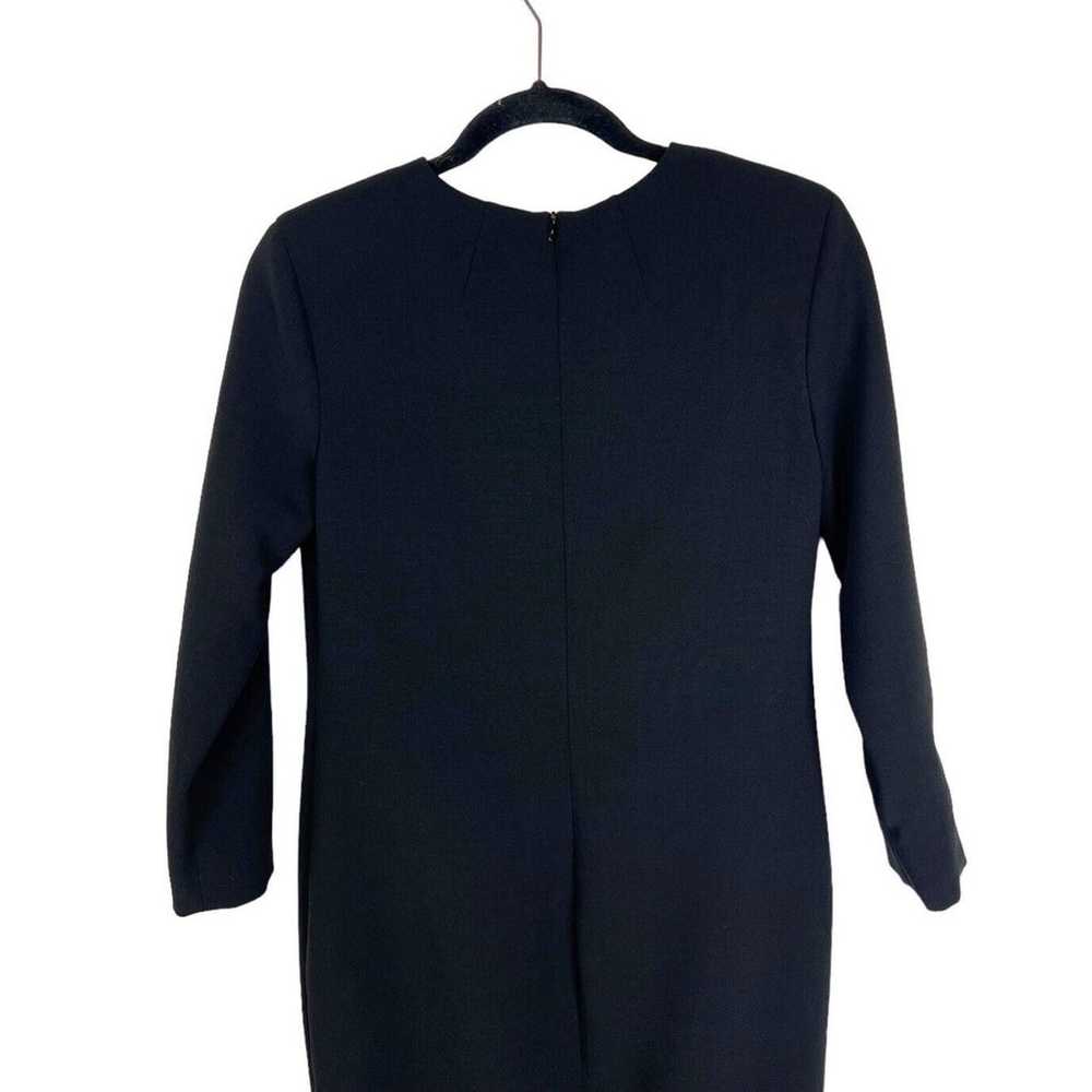 THE ROW 3/4 Sleeve Black Sheath Dress Size 2 Work… - image 7