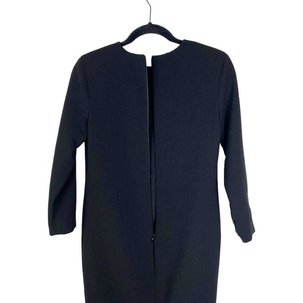 THE ROW 3/4 Sleeve Black Sheath Dress Size 2 Work… - image 8