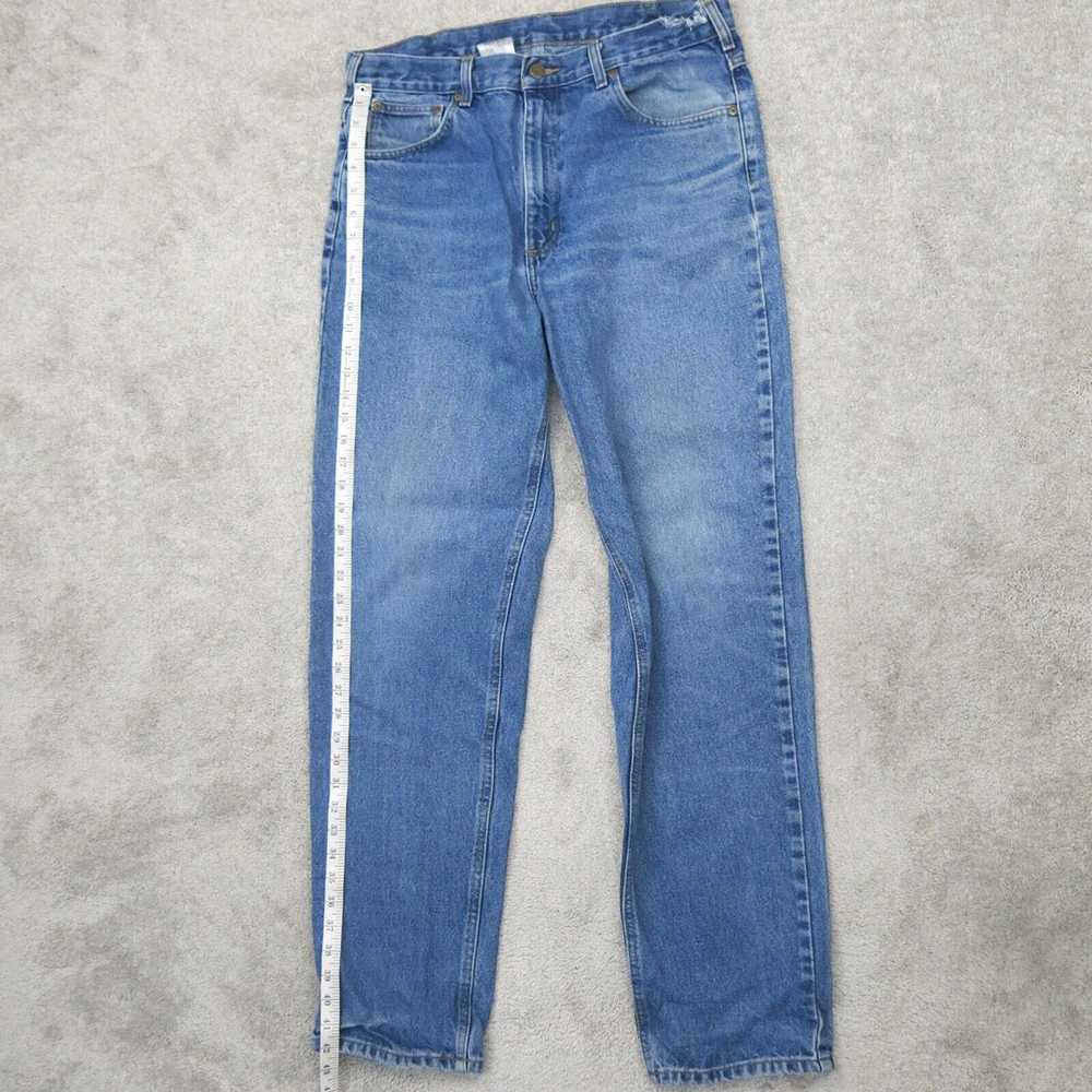 Carhartt Men Straight Leg Jeans Denim 100% Cotton… - image 5