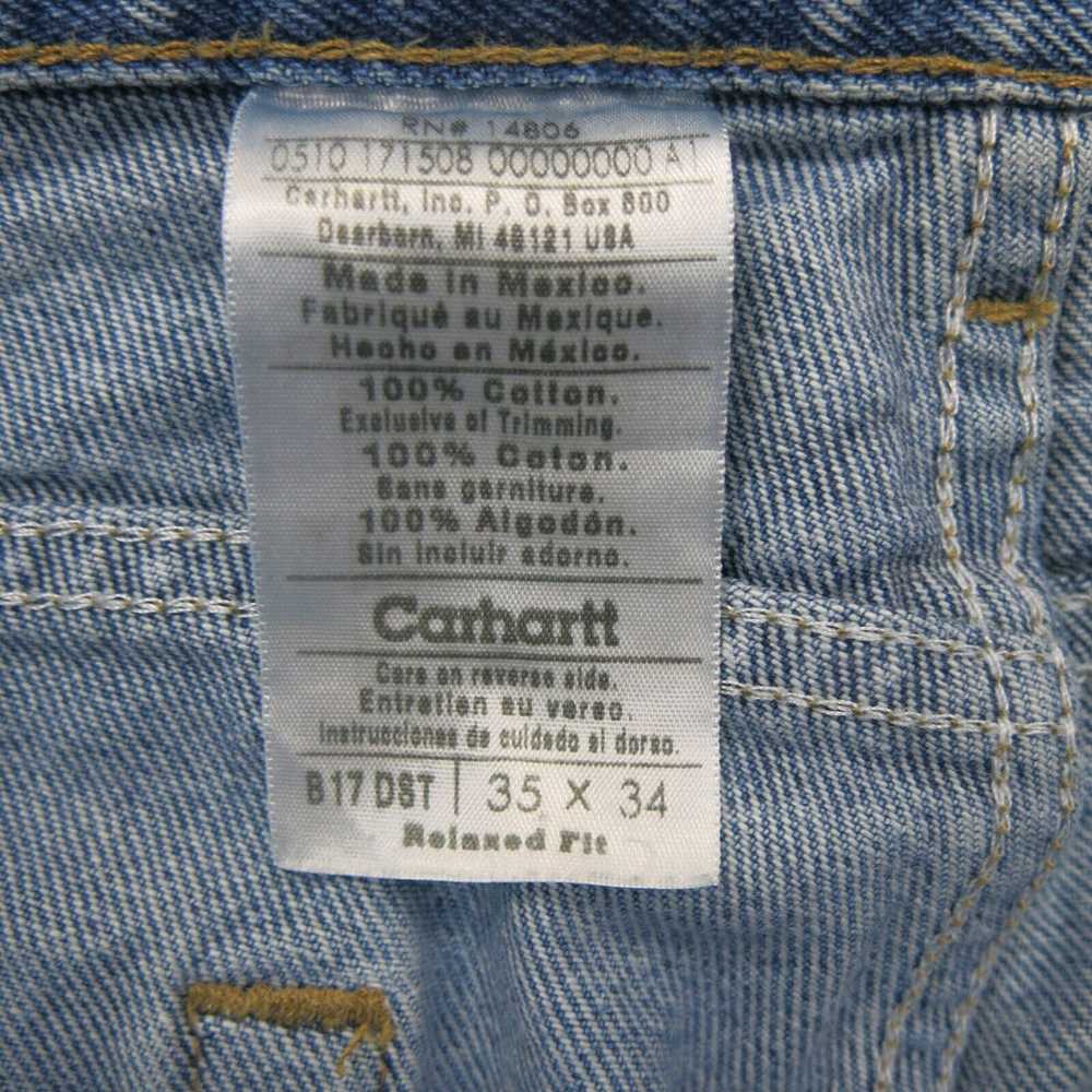 Carhartt Men Straight Leg Jeans Denim 100% Cotton… - image 8