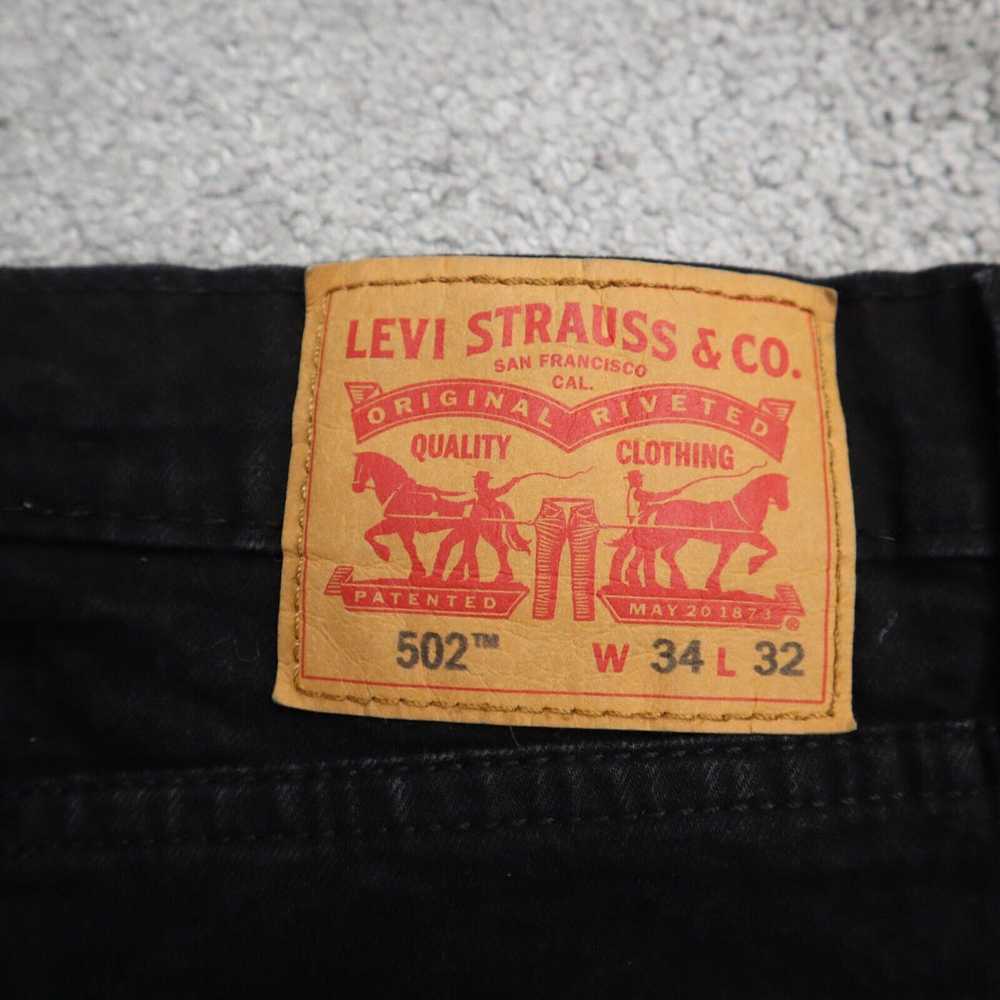 Levi Strauss & Co 502 Mens Straight Leg Jeans Den… - image 4