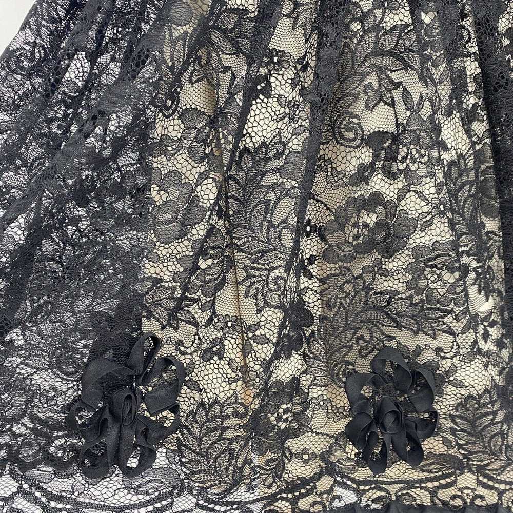 Betsey Johnson Evening Vintage Y2K Black Lace Tul… - image 2