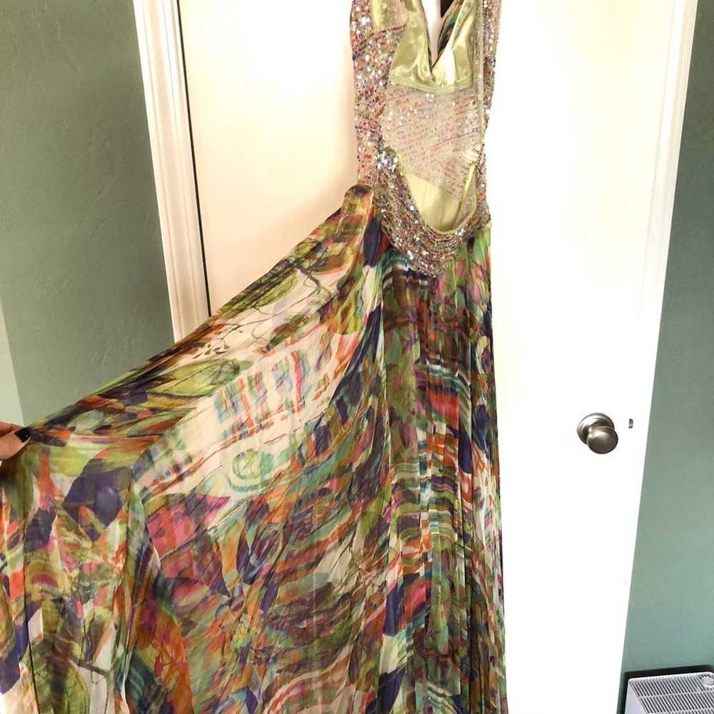 Jovani Silk Gown Floor Length Formal 2 - image 6