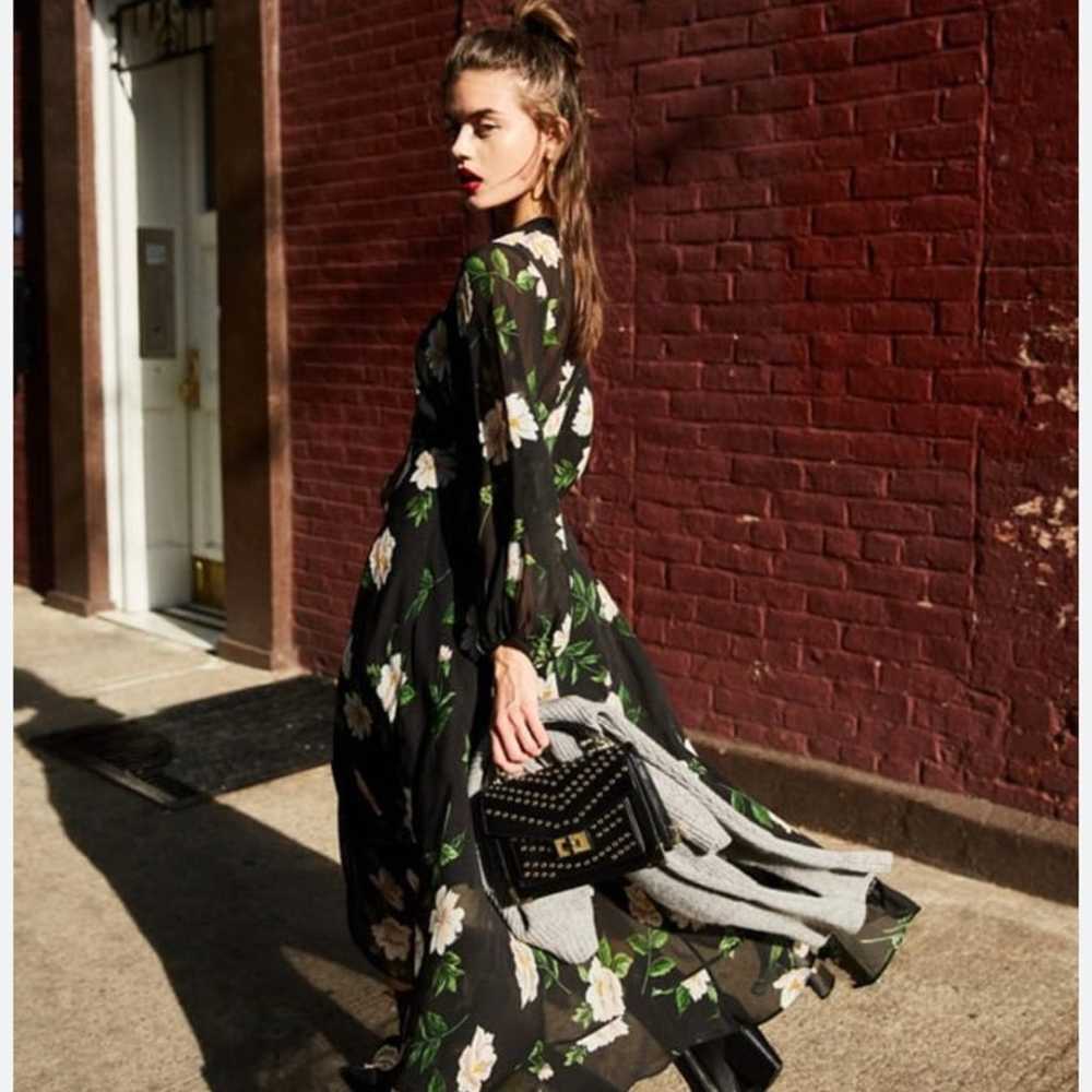 The Kooples Allure Ruffled Floral Midi Dress - image 5