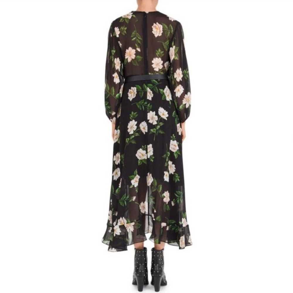 The Kooples Allure Ruffled Floral Midi Dress - image 6
