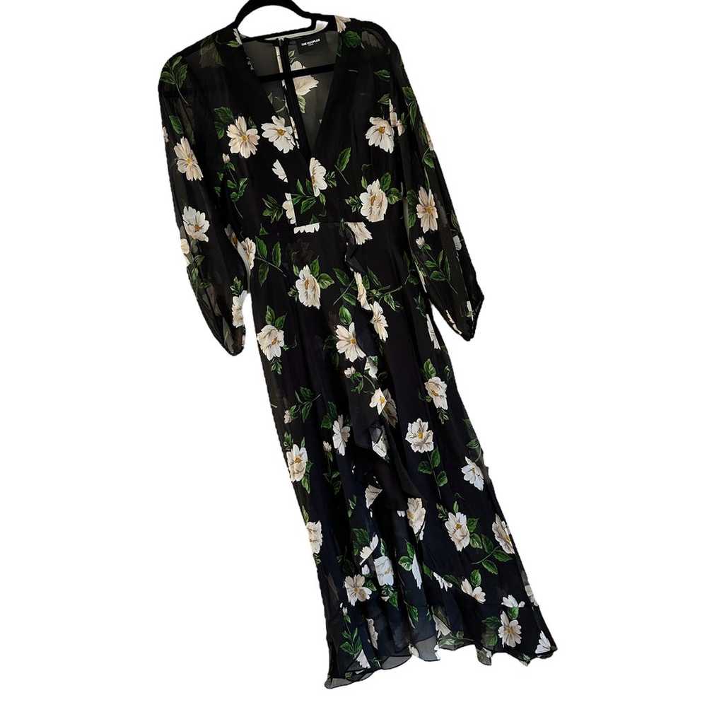 The Kooples Allure Ruffled Floral Midi Dress - image 7