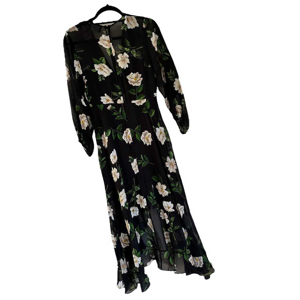 The Kooples Allure Ruffled Floral Midi Dress - image 8