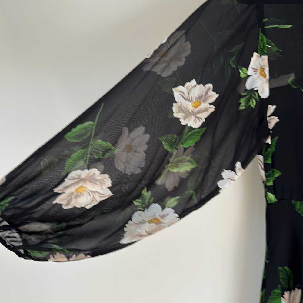 The Kooples Allure Ruffled Floral Midi Dress - image 9