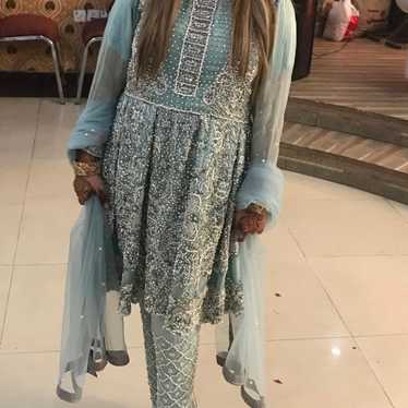 Pakistani formal wedding dress frock