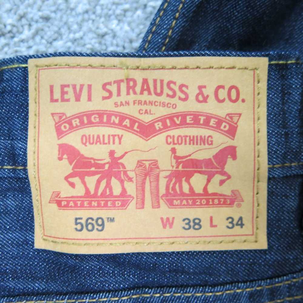 Levis Strauss 569 Mens Wide Leg Jeans Denim High … - image 7