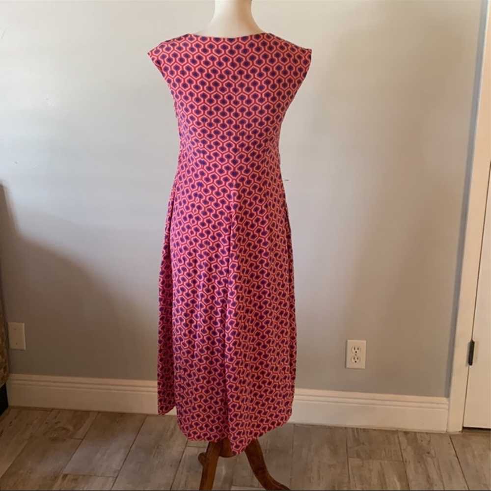 [MaxMara Weekend] Pattern Silk Midi Dress size 4 - image 7