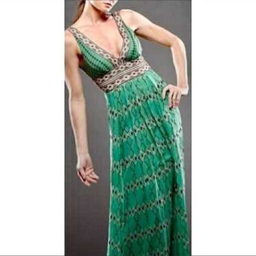 Bcbgmaxazria 100 silk green Gem