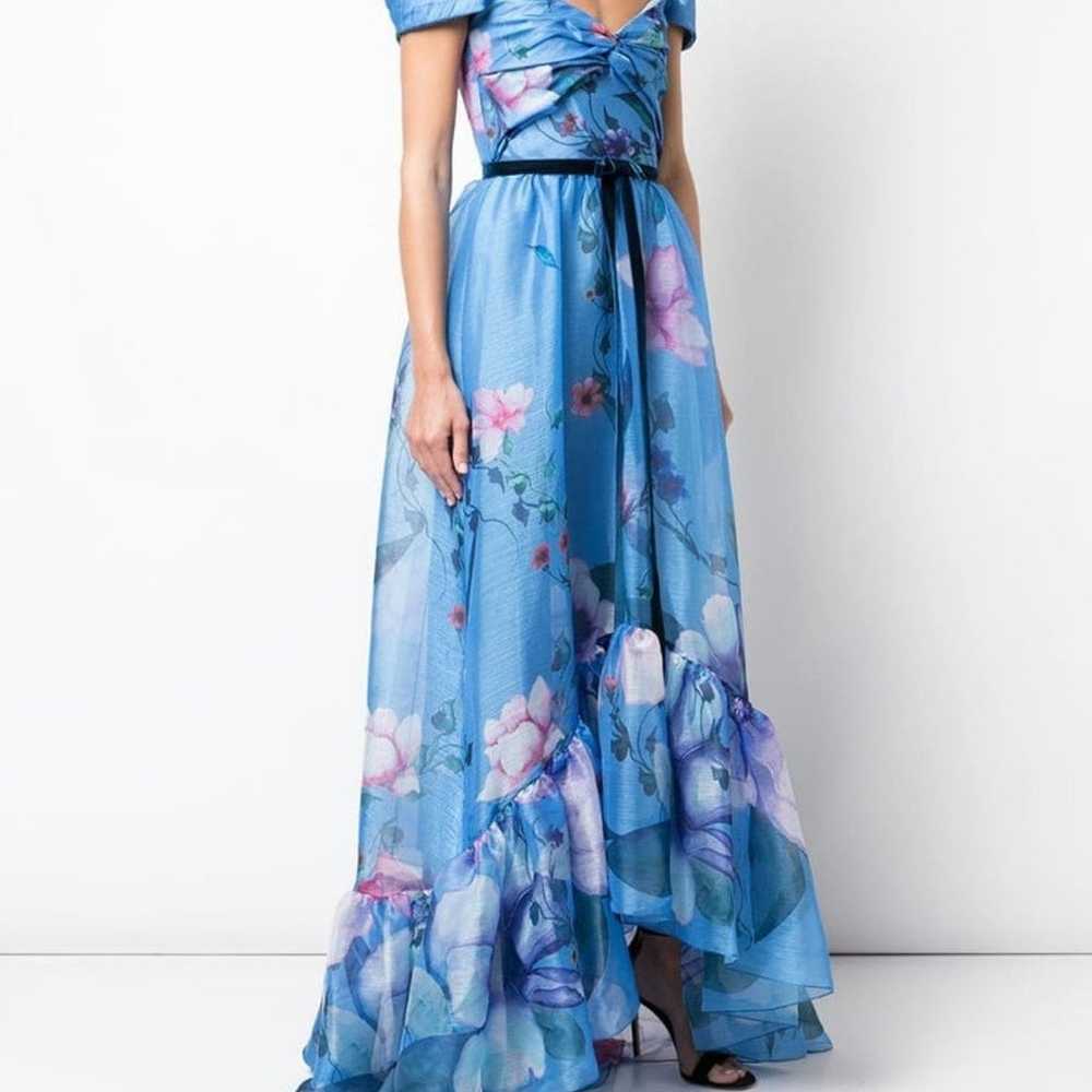 Marchesa Notte Floral Print Organza Gown ❤️ - image 2