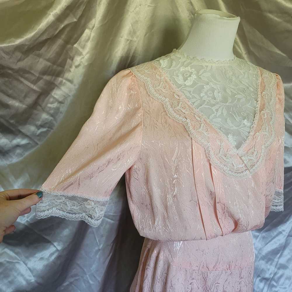 Vintage Handmade Prairie Dress - image 11