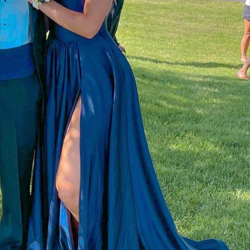 Jessica Angel Navy Blue Prom Dress - image 1