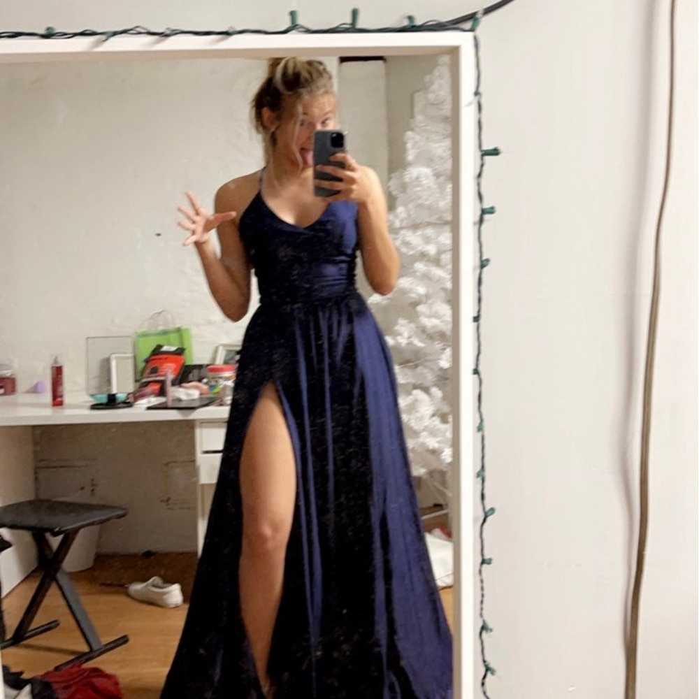Jessica Angel Navy Blue Prom Dress - image 3