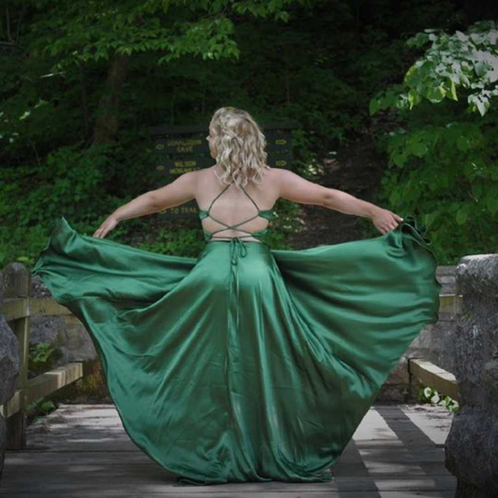 Emerald Green Prom Dress - image 4