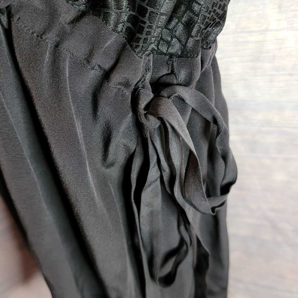 Balenciaga Black Silk Animal Scale Pattern Side D… - image 5