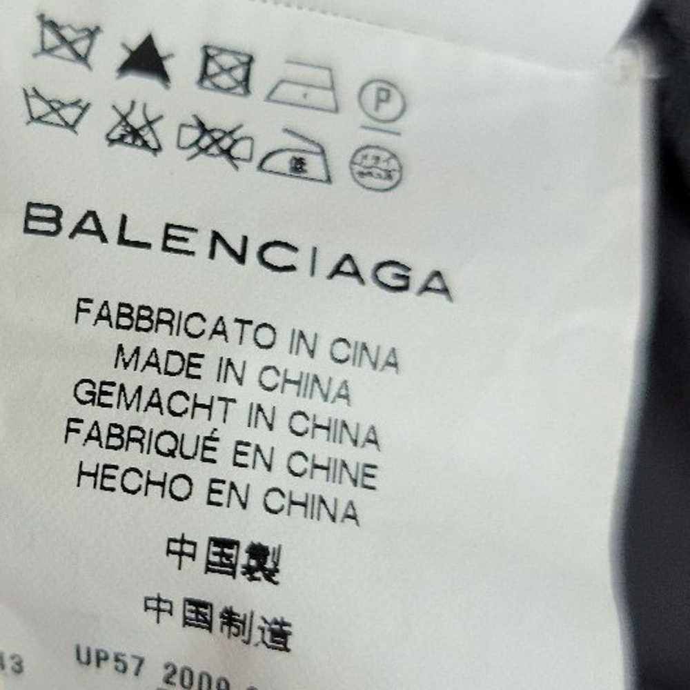 Balenciaga Black Silk Animal Scale Pattern Side D… - image 8