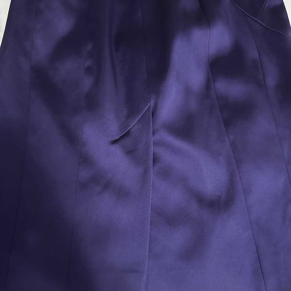 Karen Millen Dress Women Sz 6 Purple Satin One Sh… - image 5